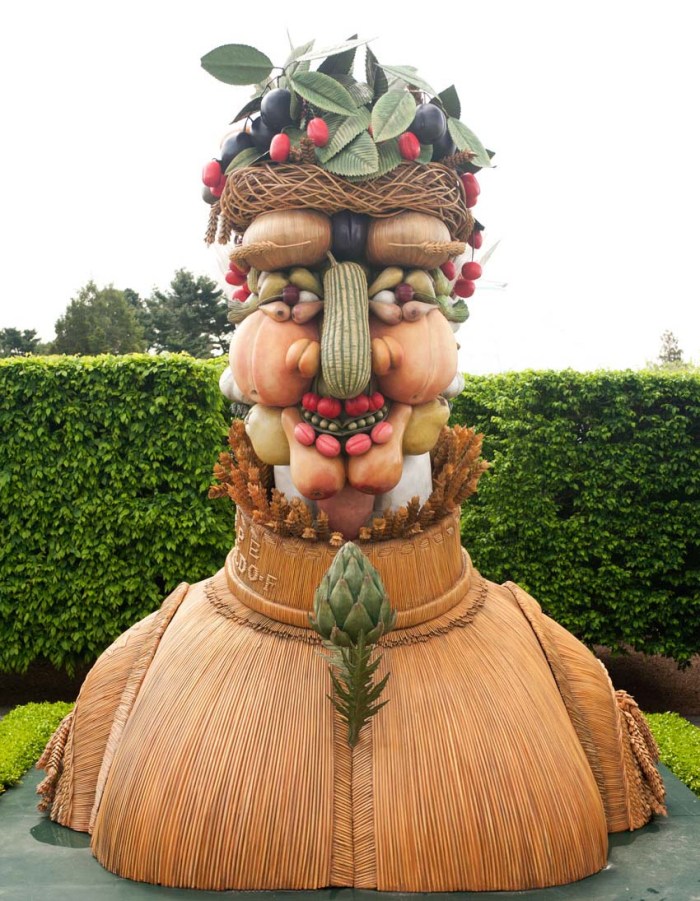 Philip Haas, Four Seasons at New York Botanical Gardens, Sculpture. arcimboldo