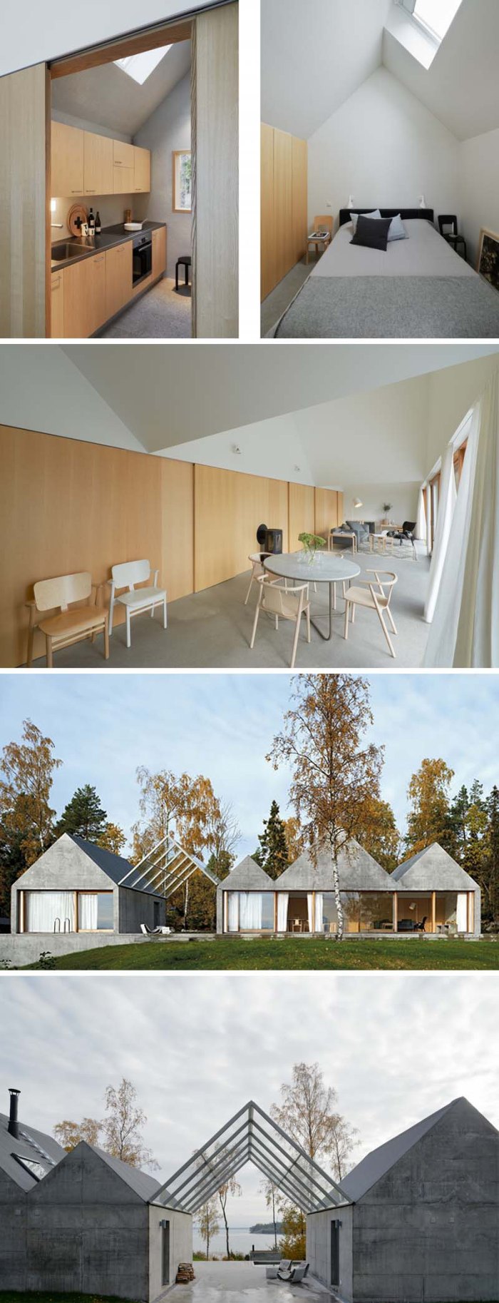 Tham & Videgard Arkitekter, Contemporary Swedish Architecture, Lagno Summer House, Concrete rooftops