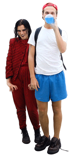 Mike and Claire, Performance Art, Gifs, Costume Design, crazy, wacky, goofy characters/art