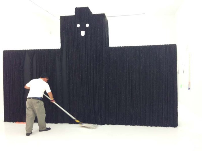 Misaki Kawai, The Hair Show, fun, hairy sculptures with combs, childlike art