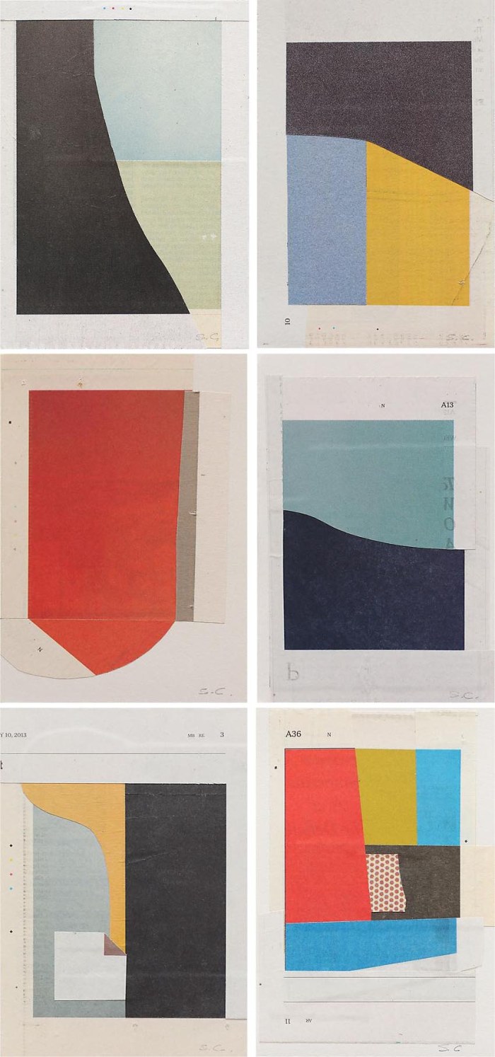 suzanne caporael, color paper collages, Enough is Plenty, Ameringer McEnery Yohe Gallery