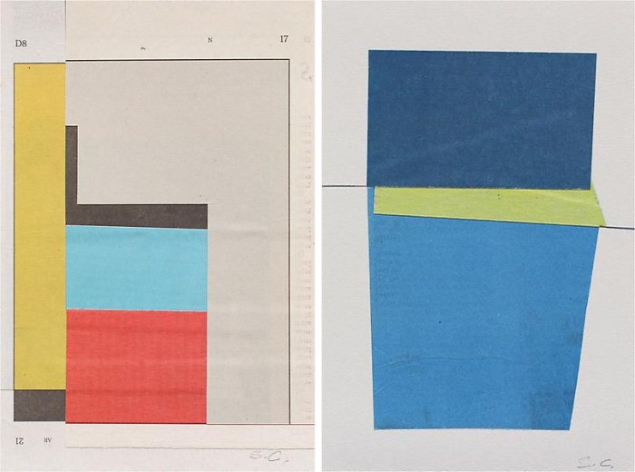 suzanne caporael, color paper collages, Enough is Plenty, Ameringer McEnery Yohe Gallery