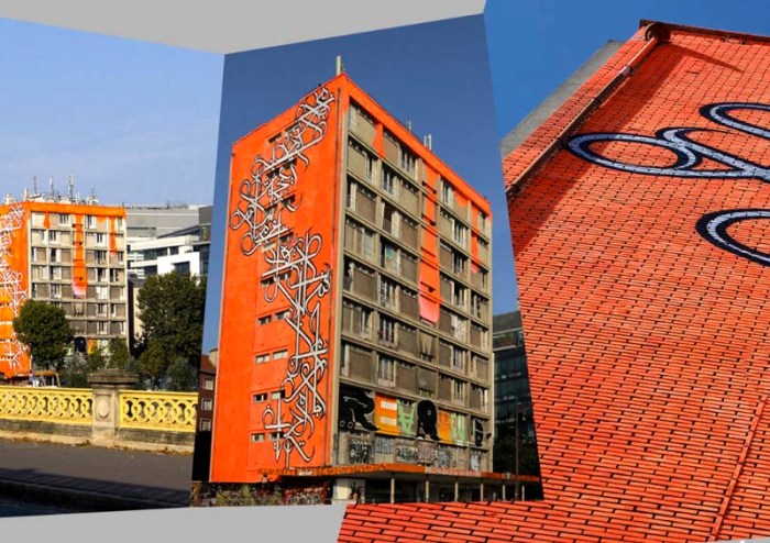 Tour Paris 13, The Paris 13 Tower Project, Largest Group Street Art Exhibit Ever, Apartment building painted inside and out by around 100 international street artists, Galerie Itinerrance