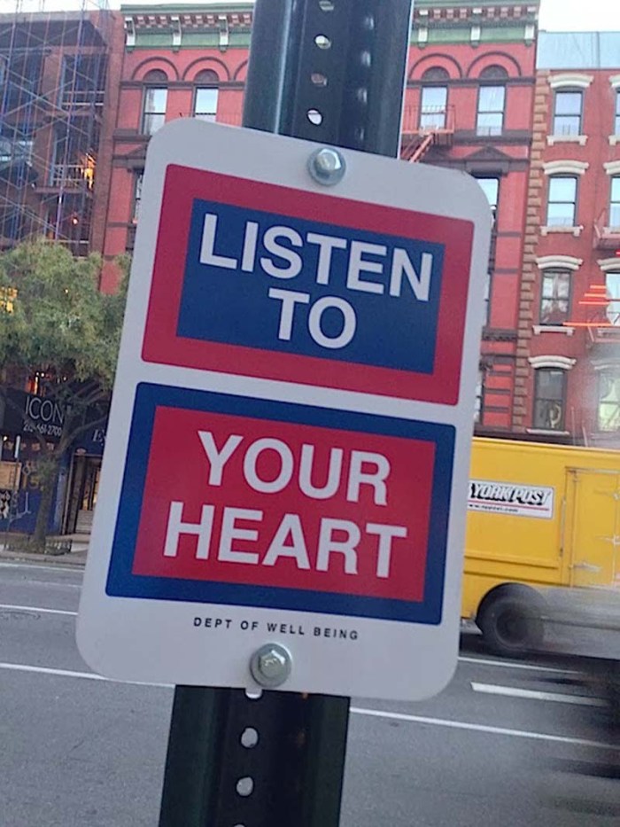 Happy Signs, Killy Kilford, Department of Well Being, Dept of Well Being, Street Art that makes people smile, NYC