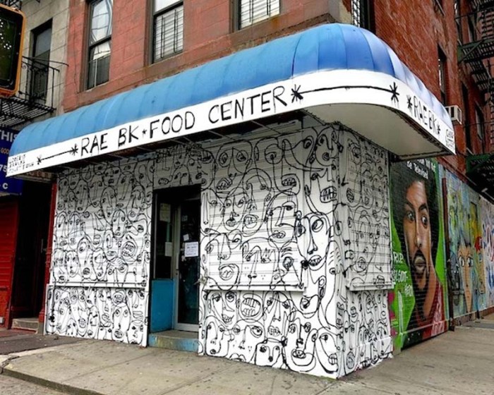 RAE street art, exhibit in East Village Bodega, Word of Mouth, Street Art, Graffiti