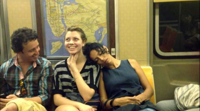 George Ferrandi, It Felt Like I Knew You..., performance art, photography, street art intervention, Subway performance art