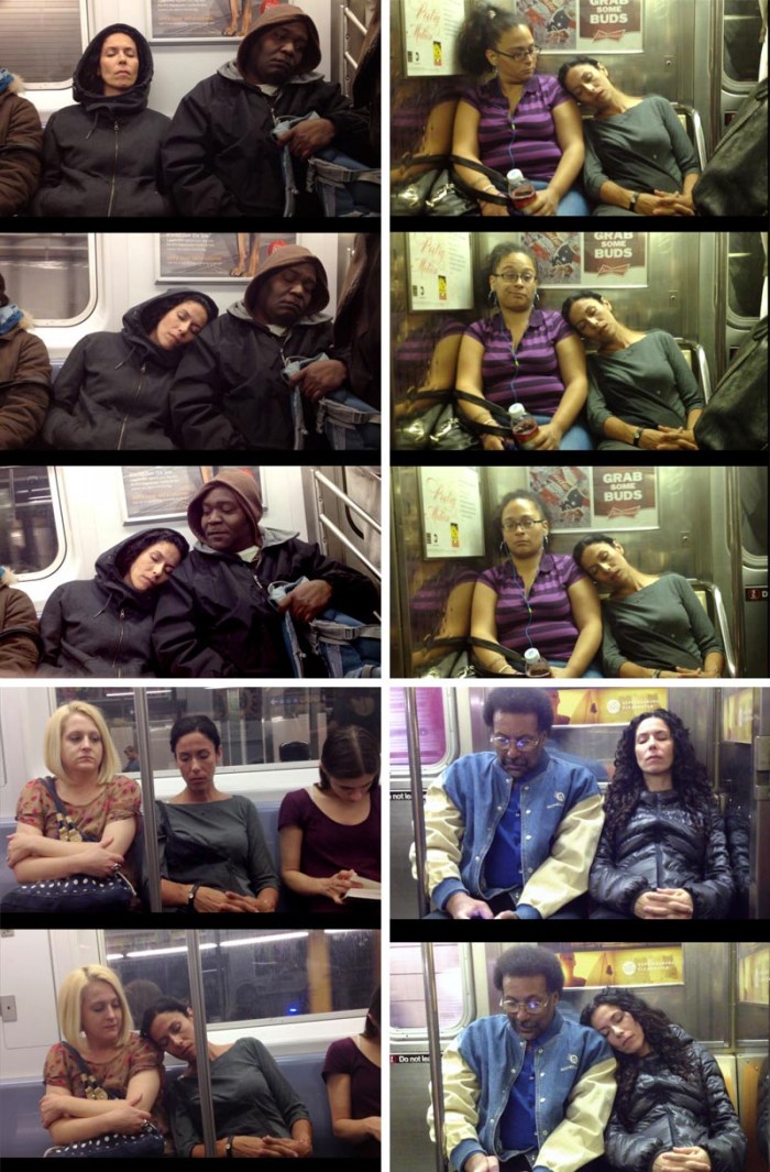 George Ferrandi, It Felt Like I Knew You..., performance art, photography, street art intervention, Subway performance art