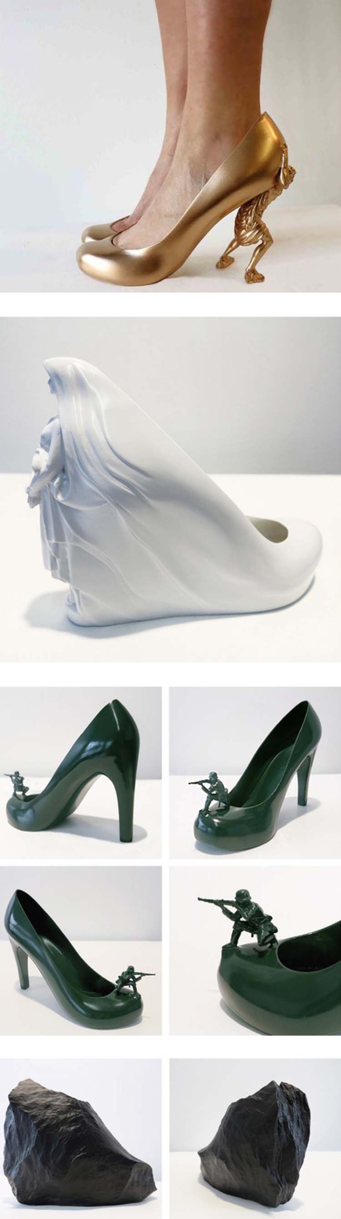 12 Shoes for 12 Lovers by Sebastian Errazuriz, fun shoe designs for Basel Miami 2013,  cool shoes