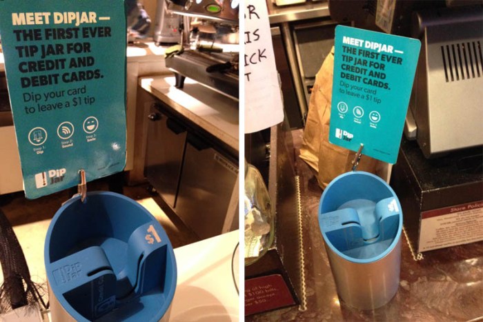 Credit card tipping gadget DipJar by Ryder Kessler