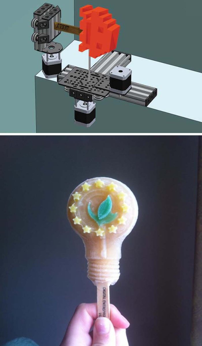Icepop Generator concept by MELT. 3D printed icepops. Self-portrait icepops
