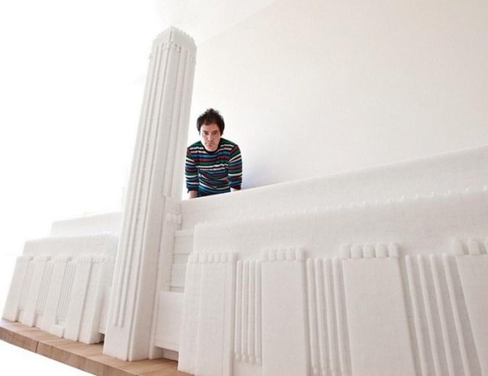 Sugar Metropolis project for kids in Harlem, Summer 2014, Brendan Jamison and Mark Revels, community art, sugar cube art