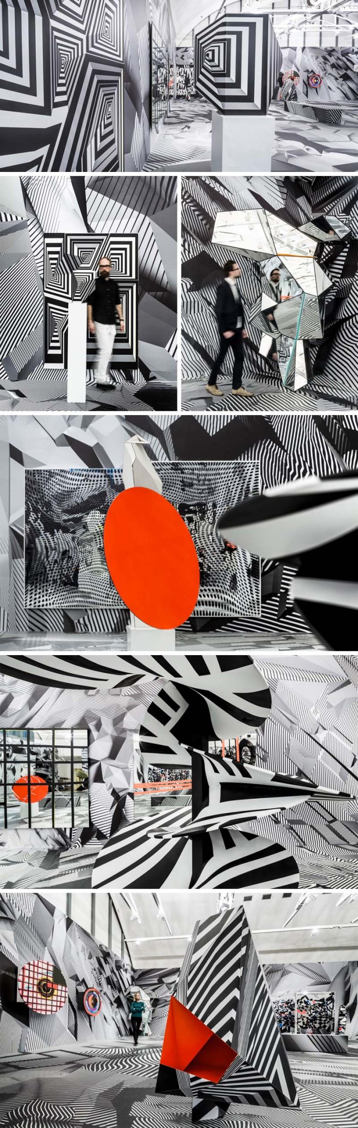 Tobias Rehberger, Home and Away and Outside, optical illusion art installation, Schirn Kunsthalle Frankfurt