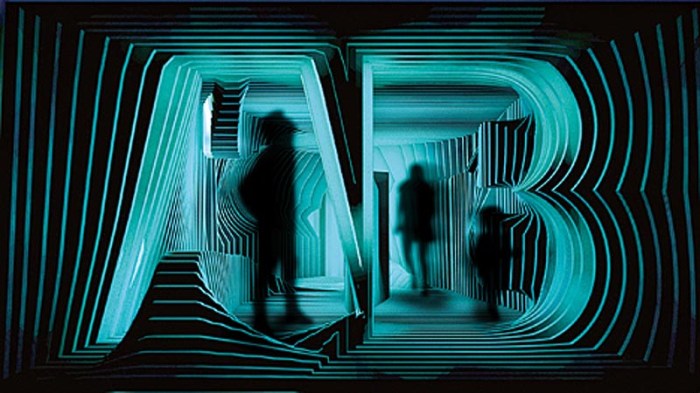 Cornea Ti, Luminale 2014, FH Mainz, Light, sound and type installation, cool art