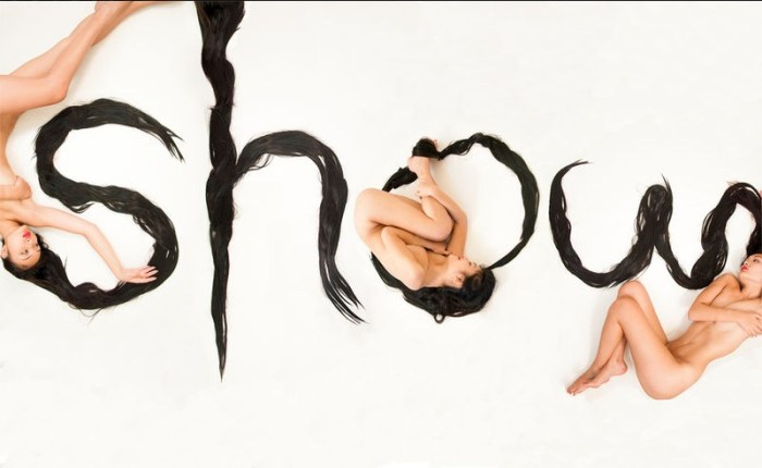 Hair Alphabet by Shurong Diao, Type made with hair, Chinese calligraphy style, typography