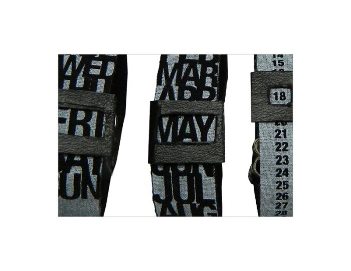 What's The Date? Calendar Bracelets by Lauryn Bertolo, Typography, fun gift
