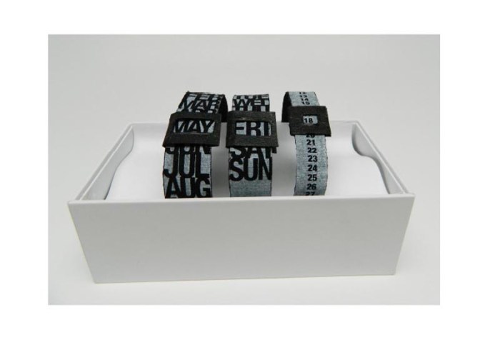 What's The Date? Calendar Bracelets by Lauryn Bertolo, Typography, fun gift