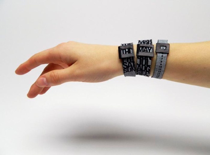 What's The Date? Calendar Bracelets by Lauryn Bertolo, Typography, fun gift