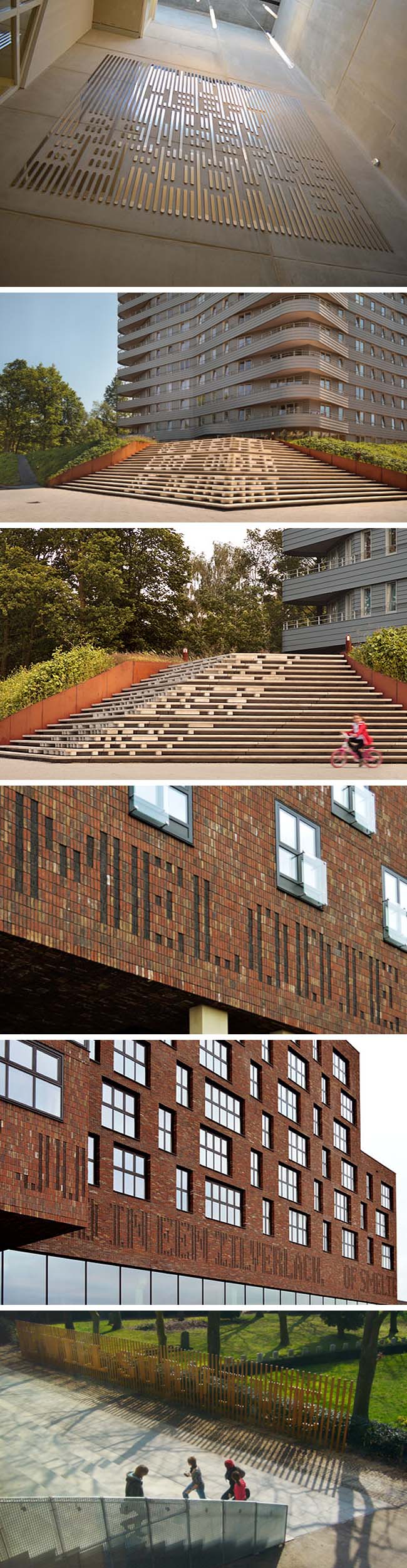 type messages hidden in architecture by Martijn Sandberg, Typography, Architecture, Cool