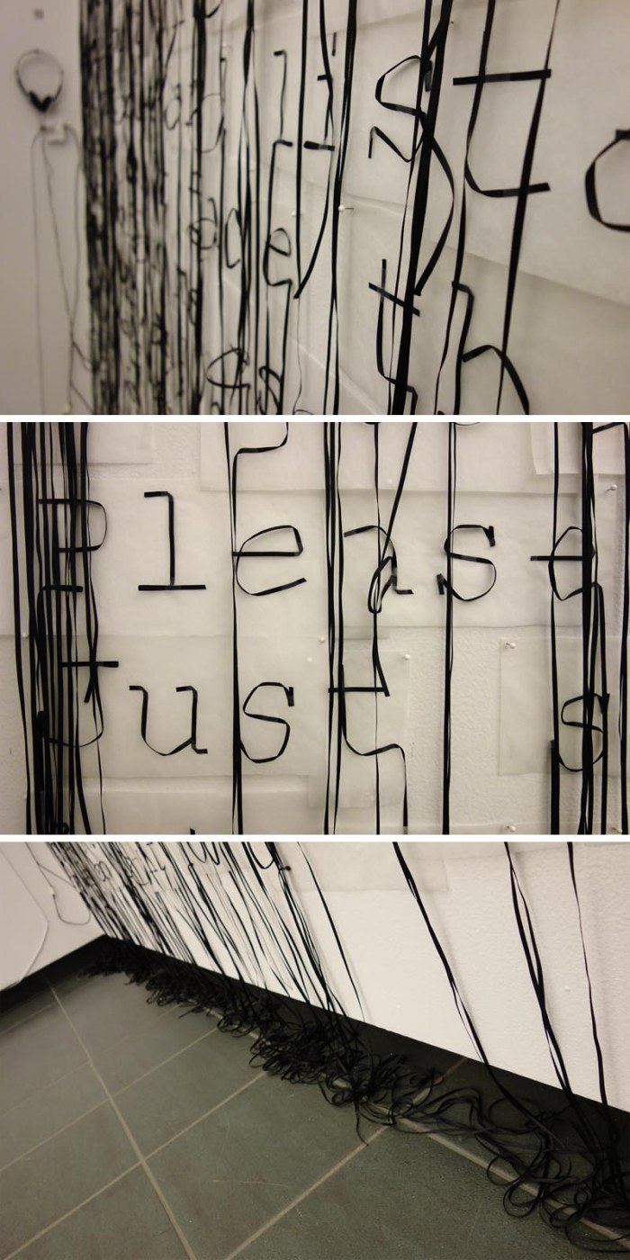 Motoko Ishii, typography, music as typography, visual music, School of Visual Arts, Radio Head lyrics