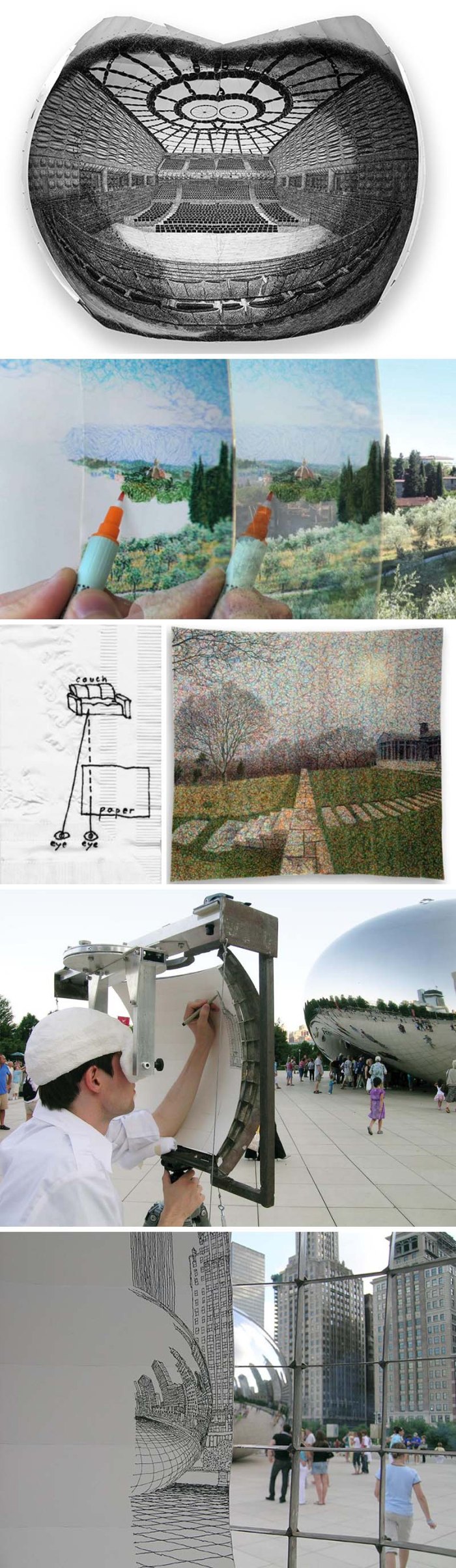 Oakes Twins, Ryan and Trevor Oakes, Double Vision, Compounding Visions, Concave Easel, MoMath exhibit, Flatiron Building