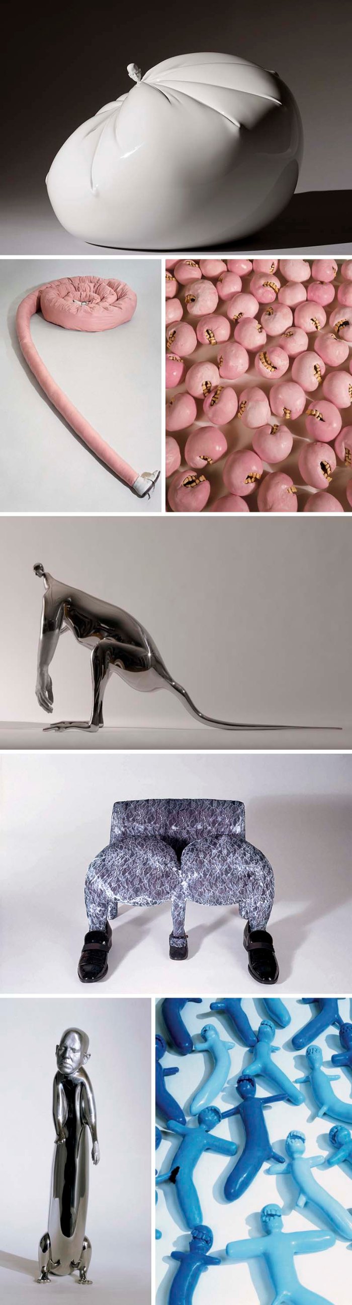 Rona Pondick, Hybrids, sculpture, bizarre art, teeth, humorous art 