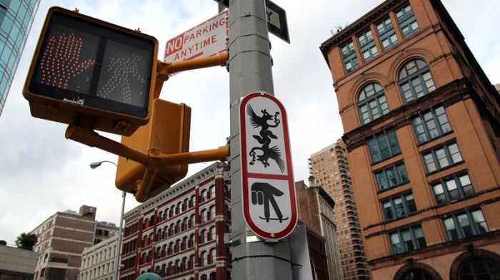 Ryan McGinness, Department of Transportation Public Art Project, DOT, street signs, street art, graphic design, fun art, nyc