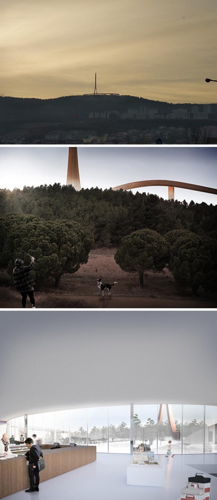 canakkale observation and broadcast tower, Turkey, IND architects Power Company