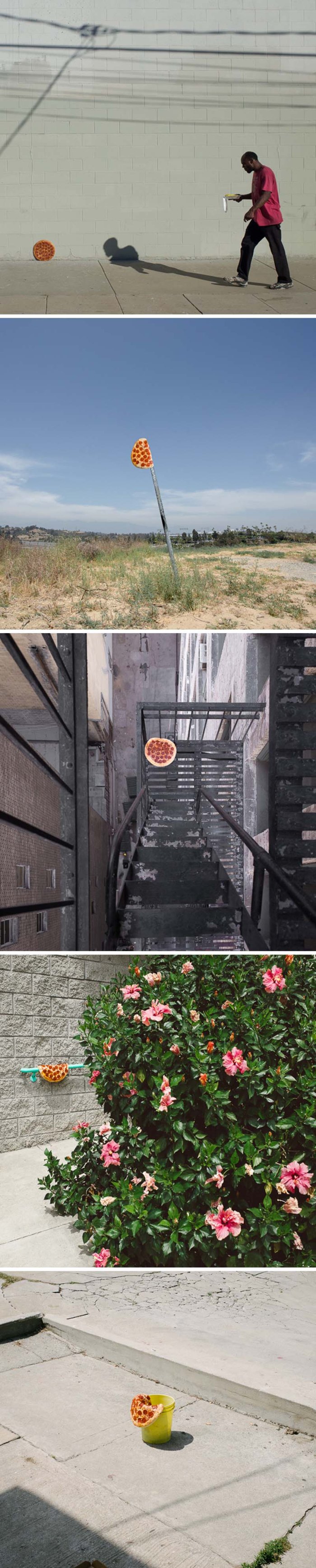Pizza in the Wild, instagram photo series, Jonpaul Douglass, Humorous photos, pizza pies. Little Caesars pizza, Street photography