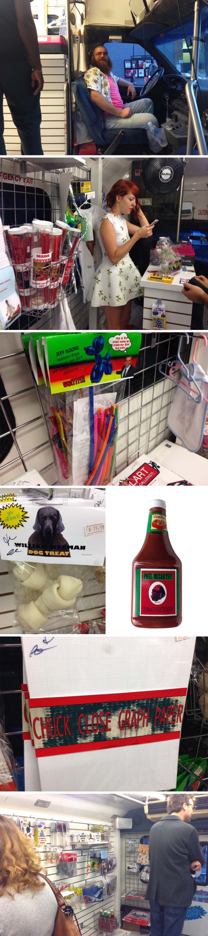 Jen & Paul's Souvenir City & Chelsea Bus Tours, NYC, Humorous Art souvenirs, Art Bus, Performance art, Jen Catron and Paul Outlaw